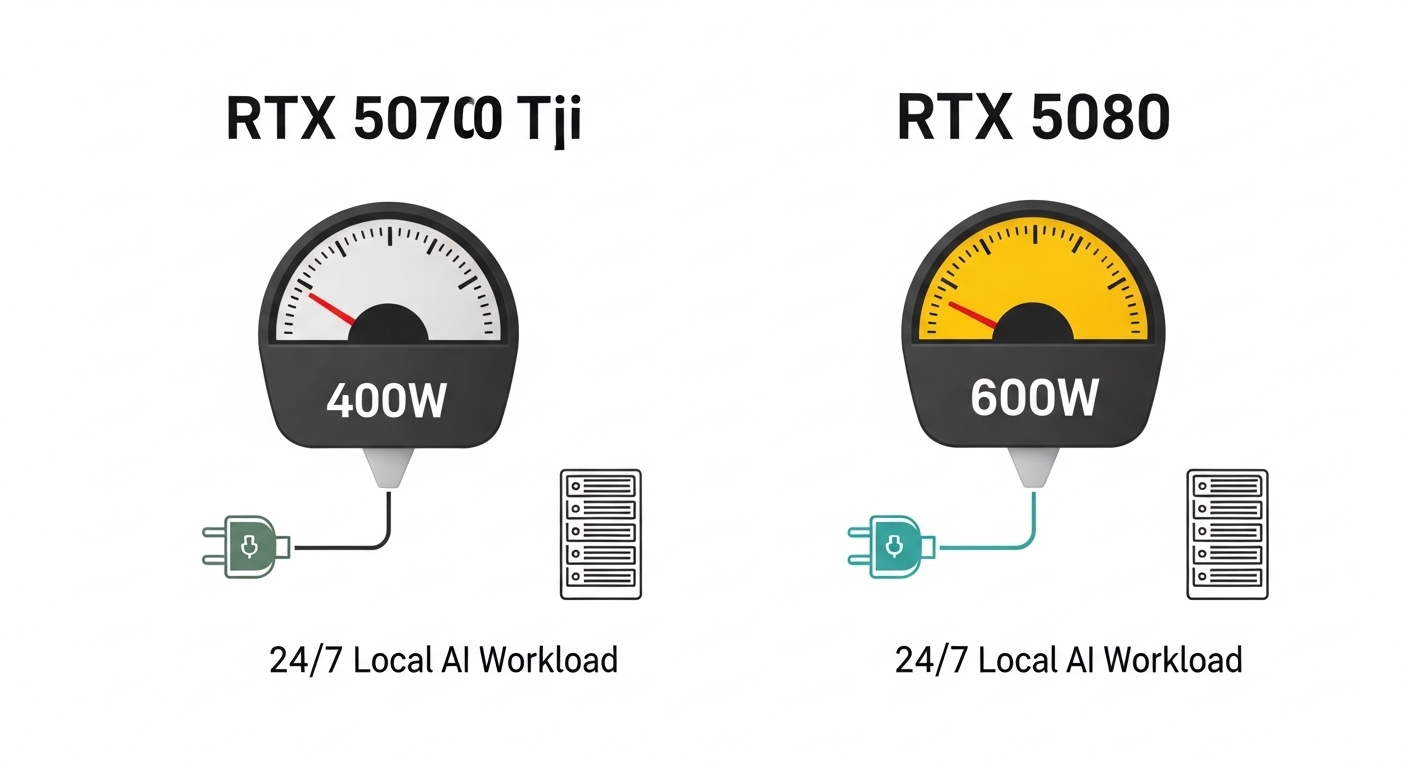 Illustration of electricity and power consumption