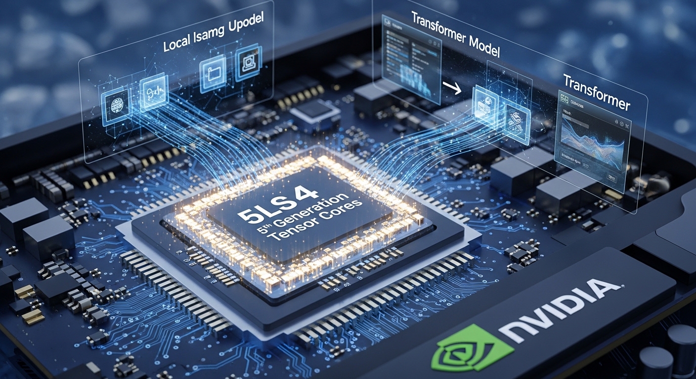 Close-up of a high-performance GPU with fans